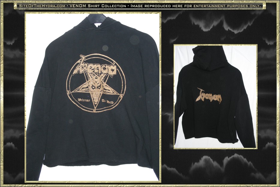 venom black metal hoodie